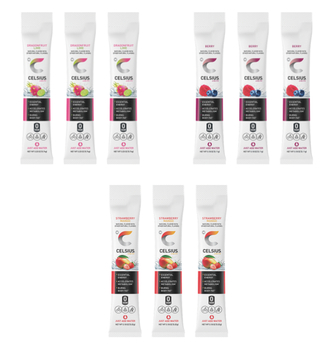 Celsius Drink Mix Sticks – Variety Pack 9