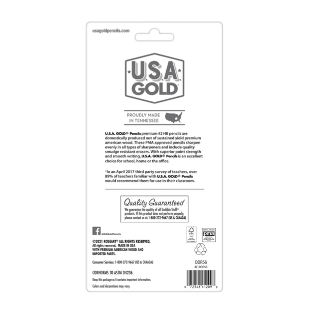 12 USA Gold Premium American Wood Pencils