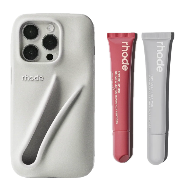 Rhode bundle: phone case + lip tinted treatment + normal lip treatment