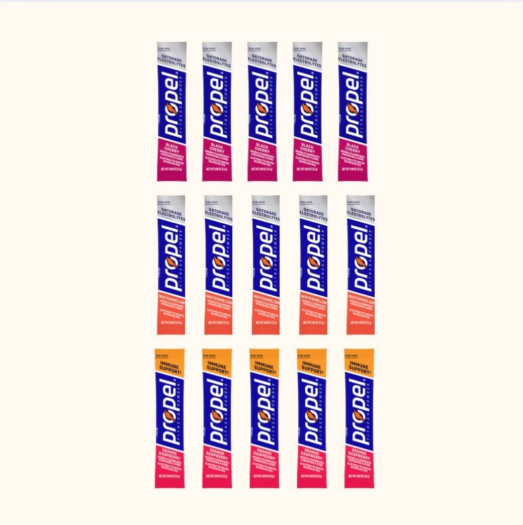 Propel Electrolyte Sticks 15 - Pack | 3 Flavors USA Import - Norwell & Co.